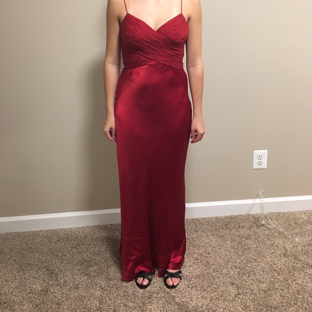 Red Silk prom/formal dress