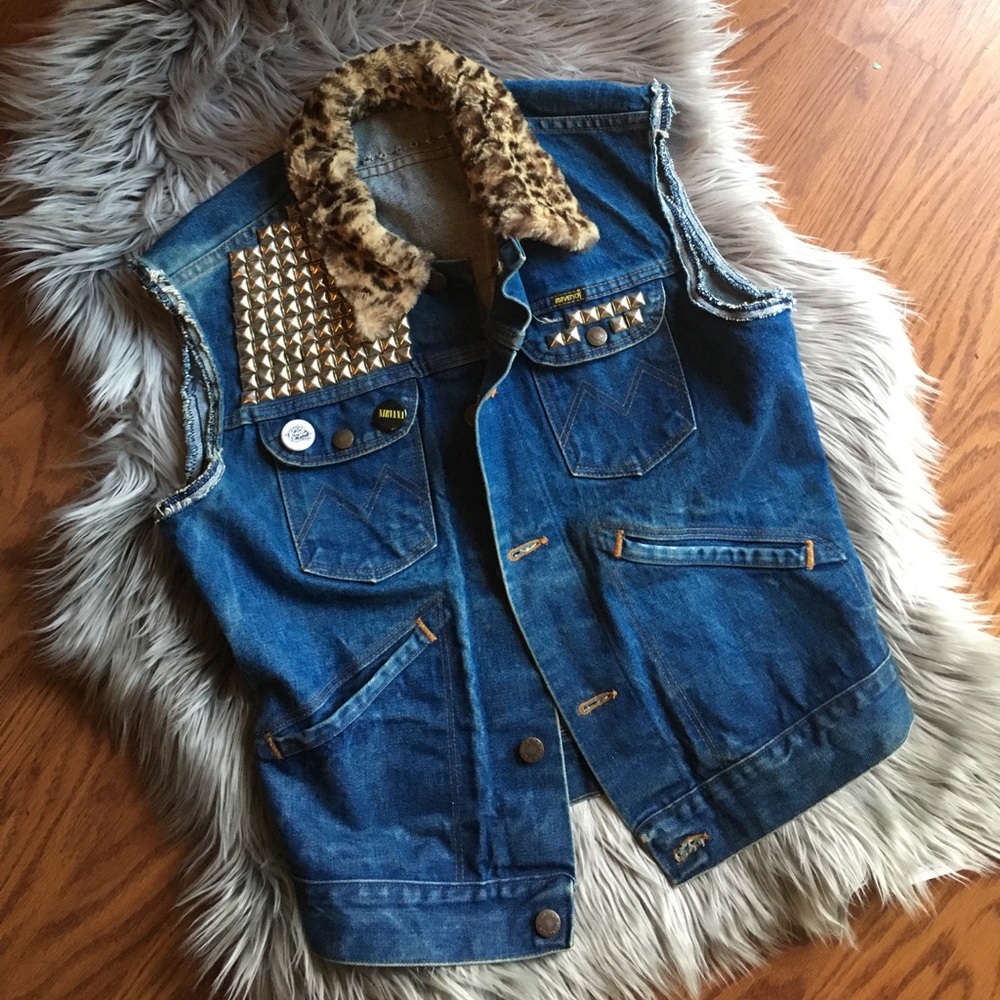 Custom One Of a Kind Studded Vest