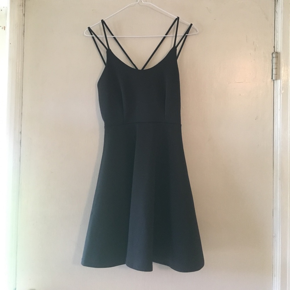 Black Strappy Mini Dress