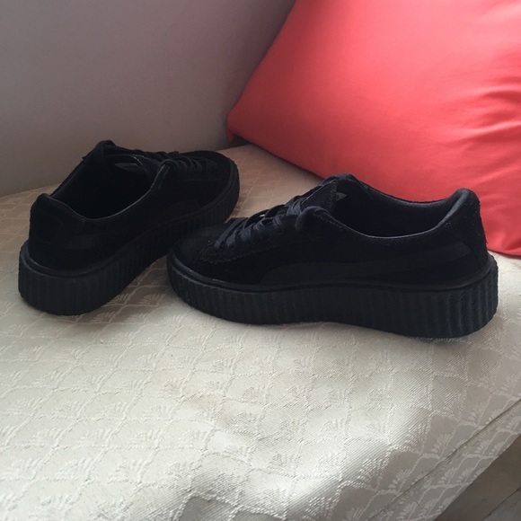 Rihanna Shoes - Fenty Puma x Rihanna Black Suede Shoes