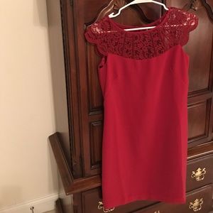 red White House Black Market Dress