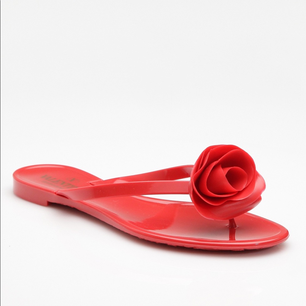 Valentino Jelly Sandal Red Rose