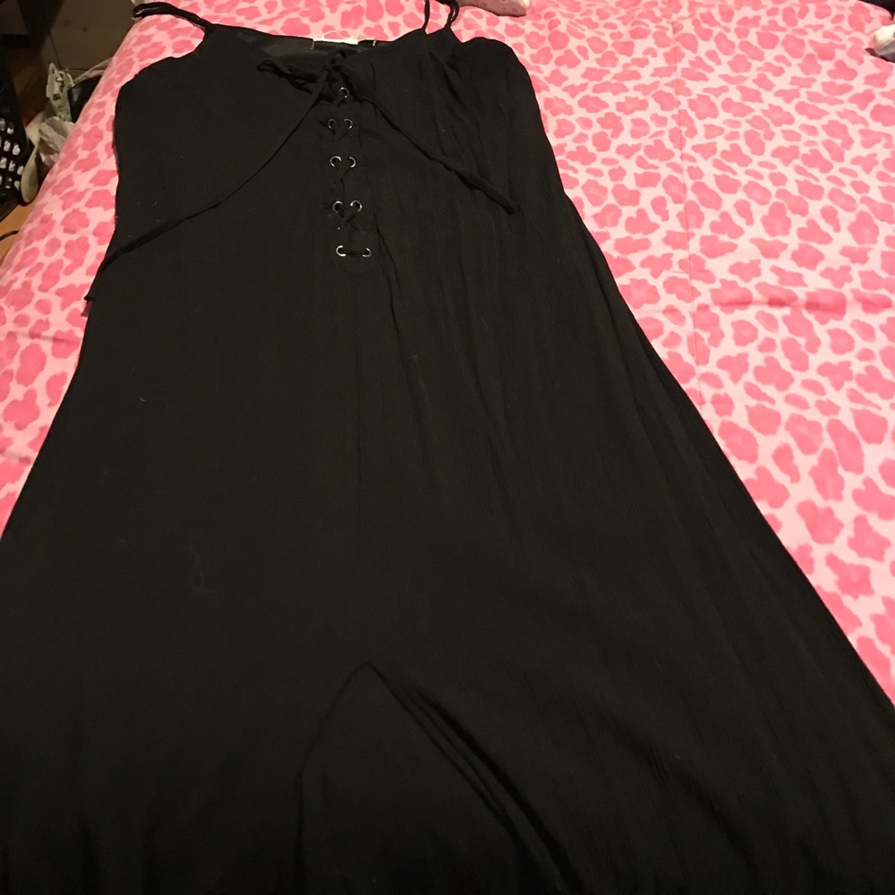 Black maxi dress
