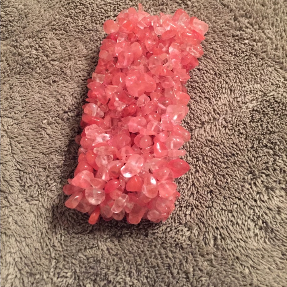 Pink rock bracelet