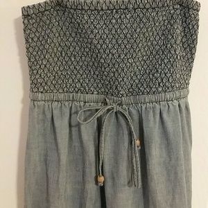 Anthropologie Denim Maxi Dress