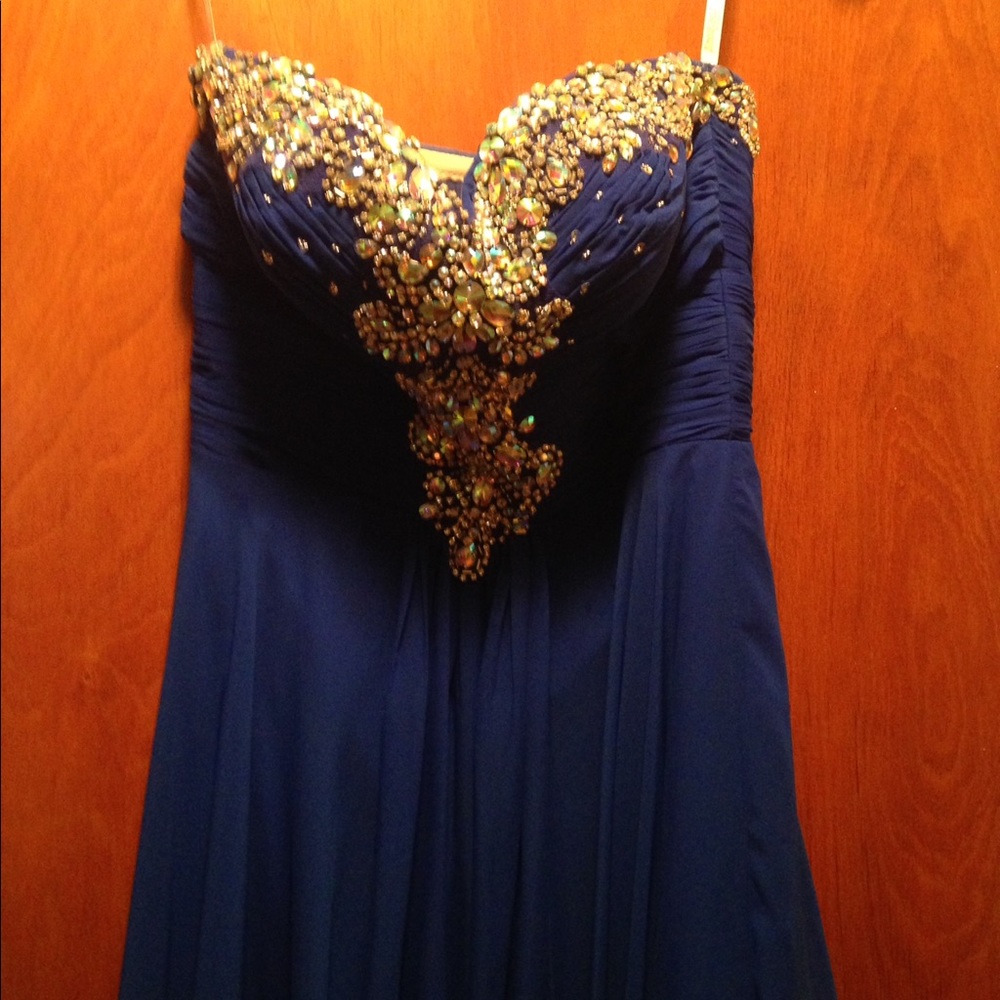Royal Blue Prom Dress - Picture 1 of 4