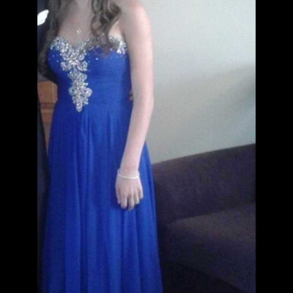 Royal Blue Prom Dress - Picture 4 of 4