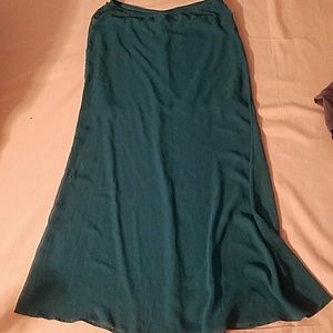 Turquoise skirt