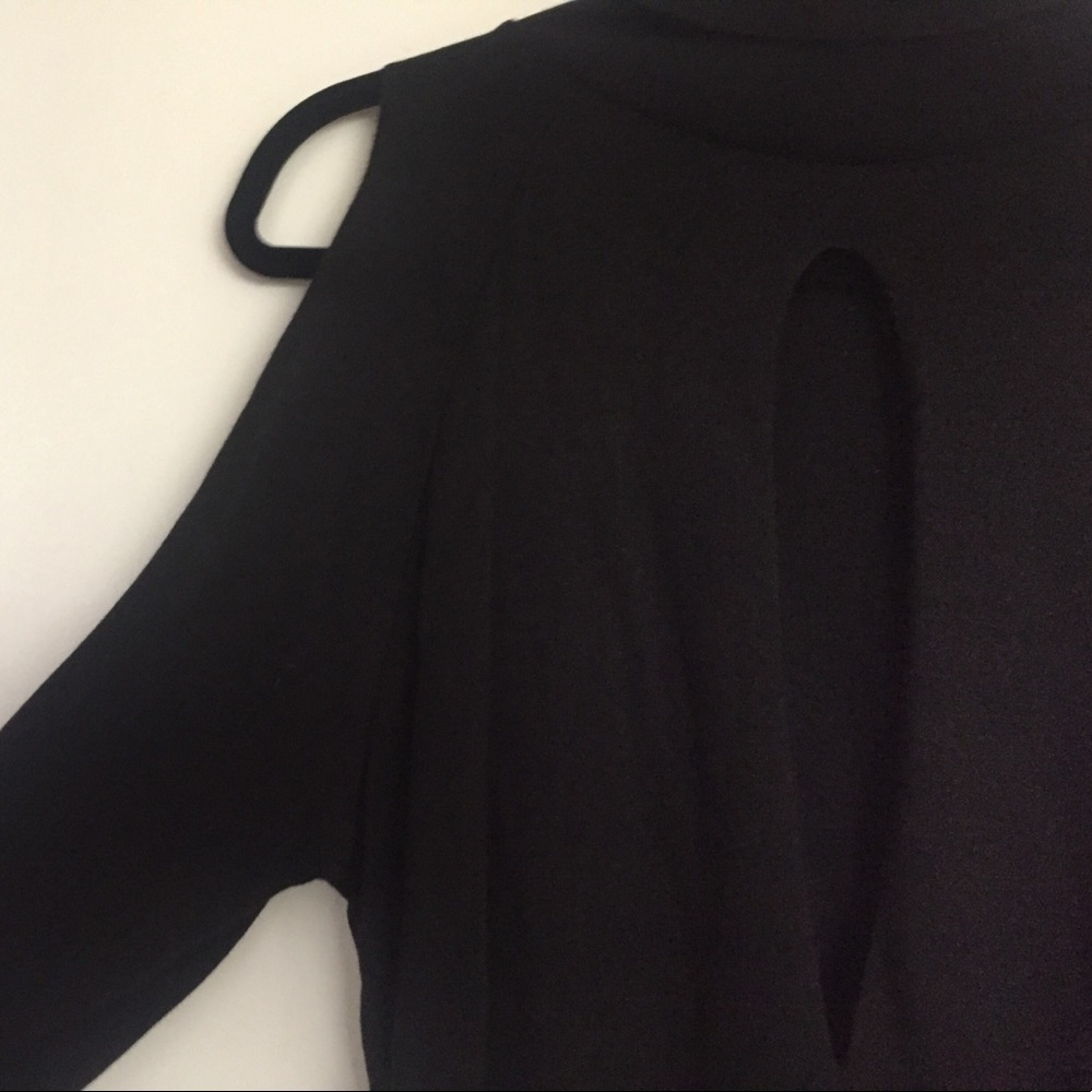 Nasty Gal off-shoulder turtleneck w/ keyhole slit