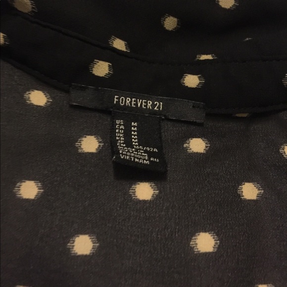 Forever21 sheer button down blouse - Picture 2 of 3