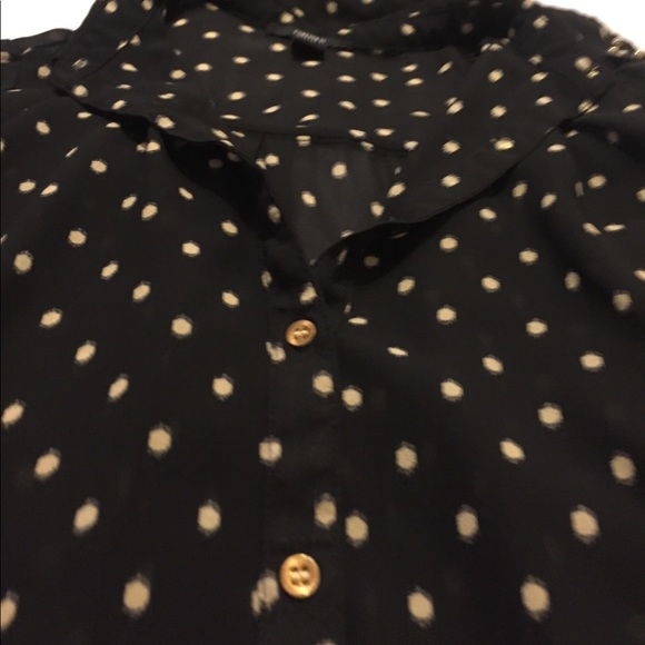 Forever21 sheer button down blouse - Picture 3 of 3