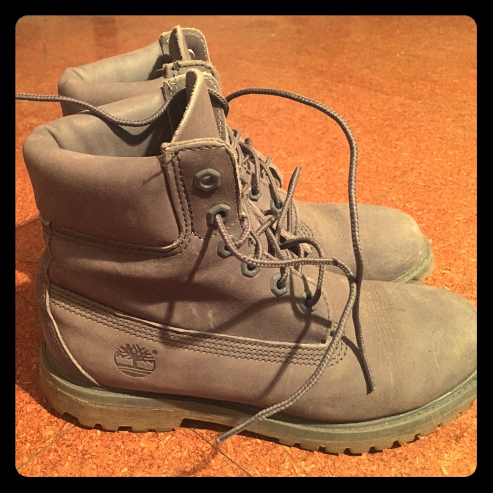 limited edition charcoal gray Timberland boots