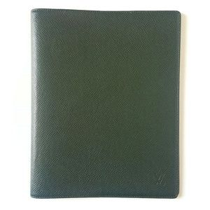 LOUIS VUITTON GREEN TAIGA AGENDA BUREAU COVER