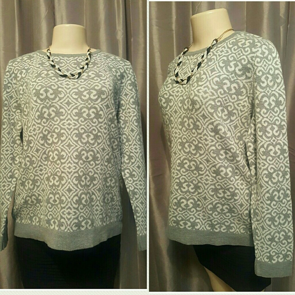 Grey & white croft & barrow sweater