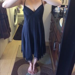 Armani Exchange Black Slip Dress