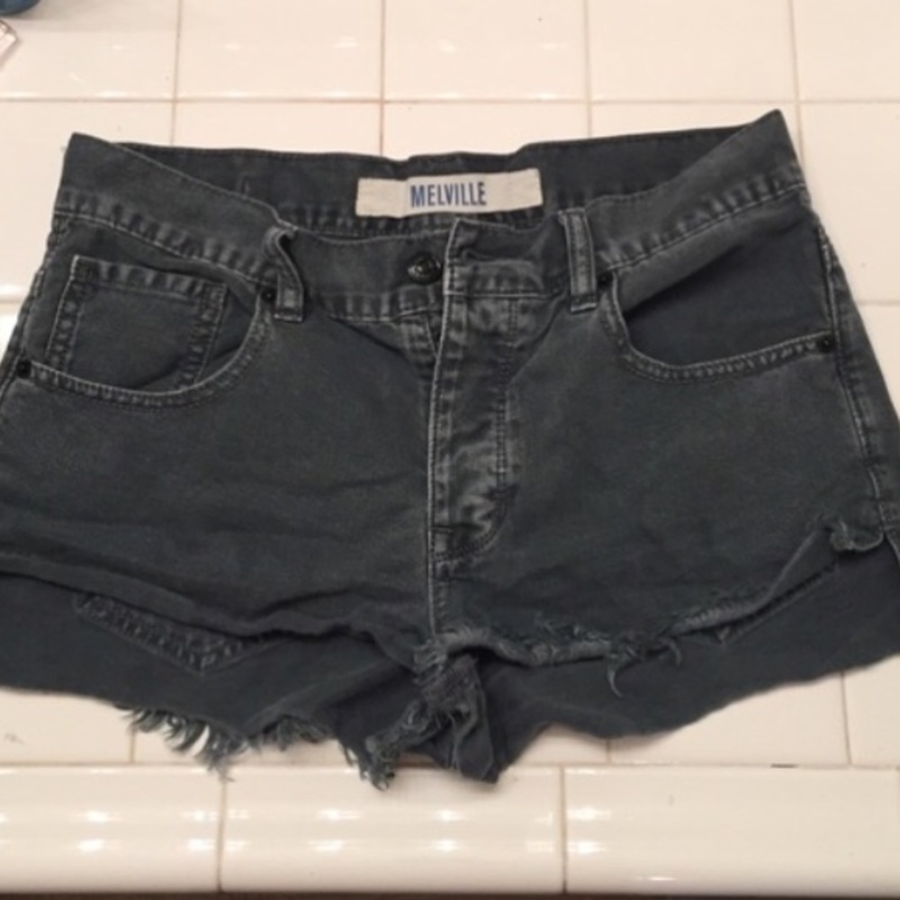 Grey Brandy high waisted shorts