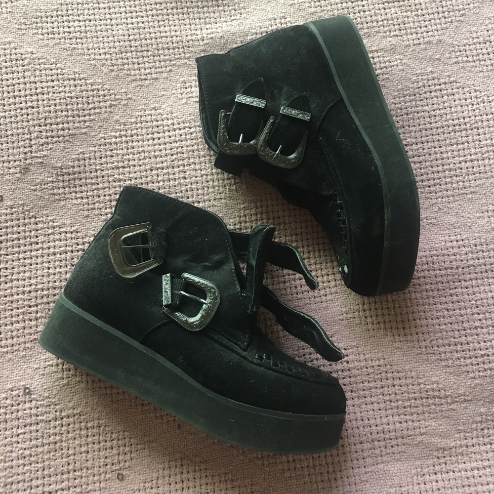 Creeper Inspired Ankle Goth Boots