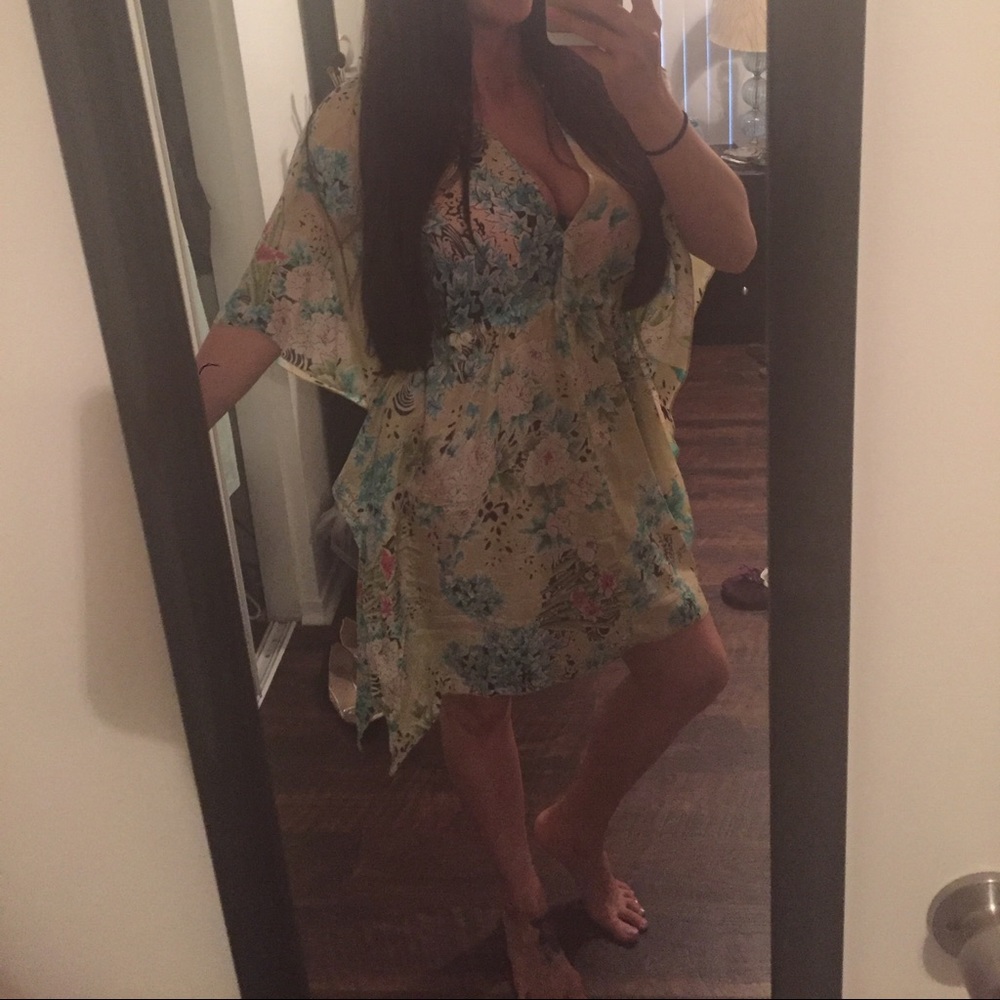 Silk Kaftan/cover up/dress