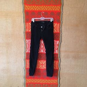 Black Corduroy 7 for all Mankind Skinny Jeans