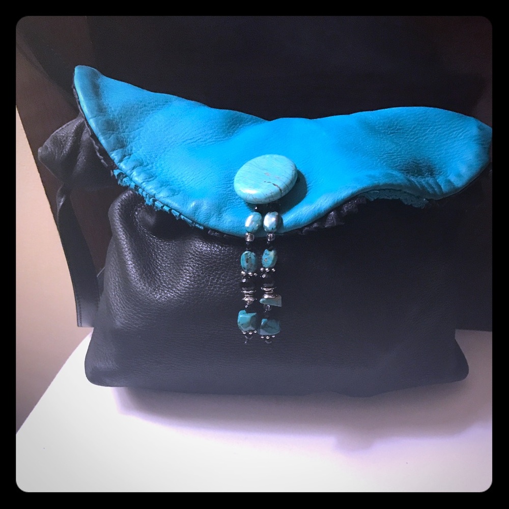 Erda Leather and Suede Authentic Purse.