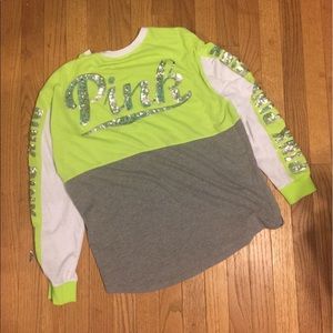 Sequins Victoria secret love pink top