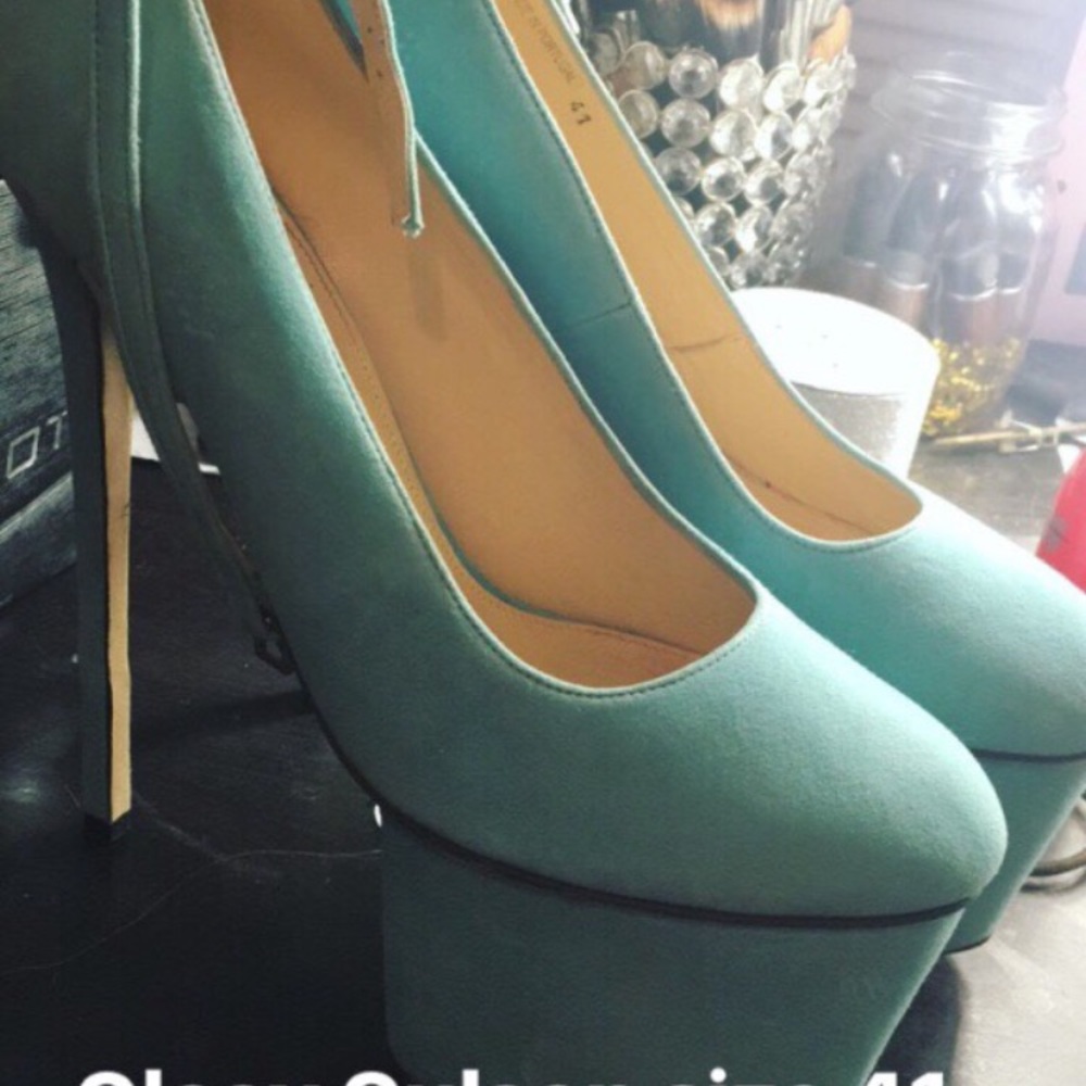 Olcay Gulsen platform ankle strap heels