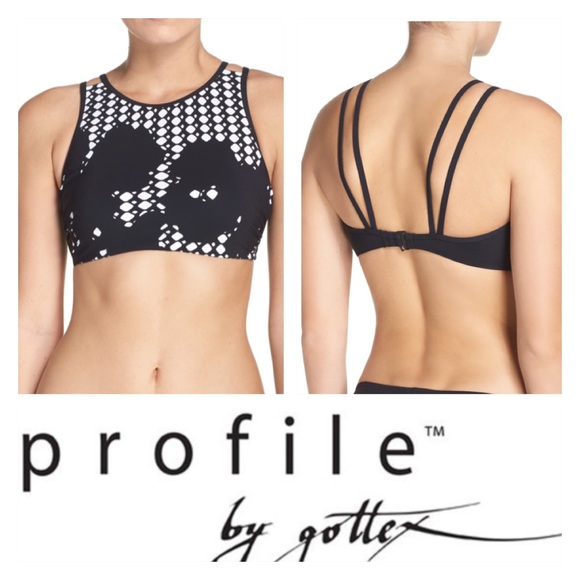 🌟SALE🌟Profile by Gottex Rambling Rose Bikini Top - Picture 1 of 5