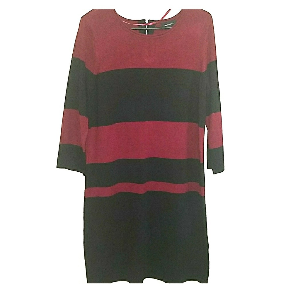 Color Block long sleeve dress by AB studio