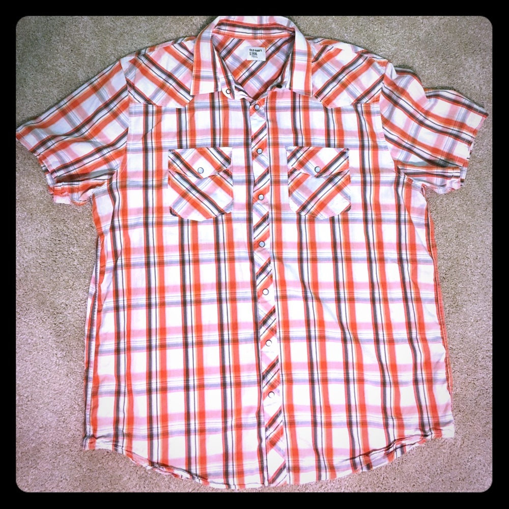 Old Navy shirt sleeve button down shirt. 2xl