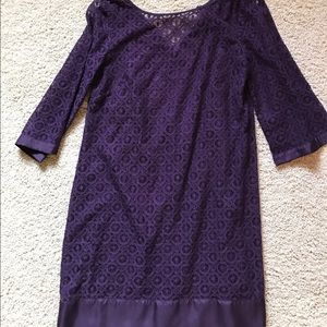 Lace shift dress