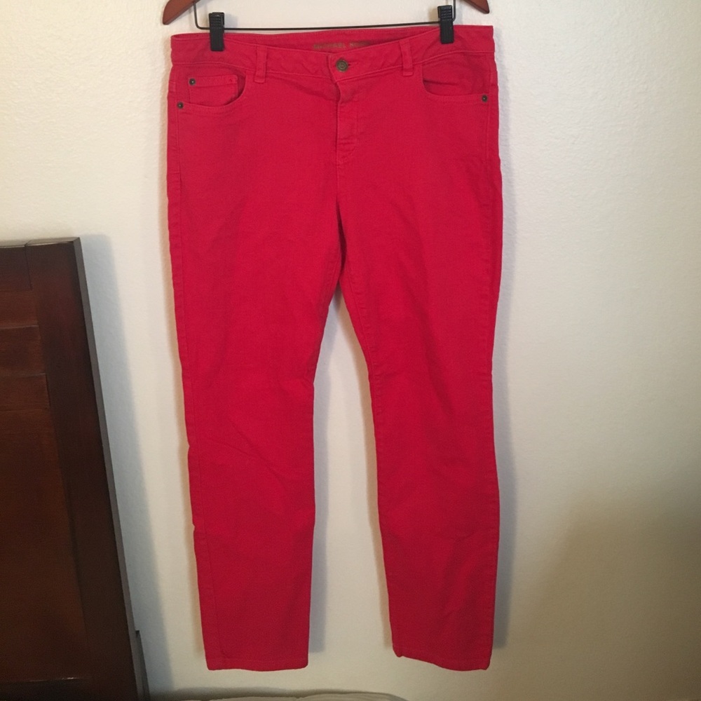 MICHAEL KORS Jeans Size 10 Red