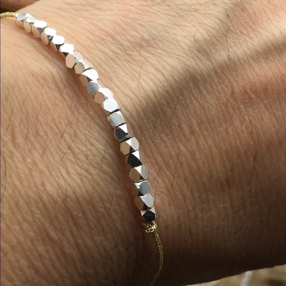 Sterling silver beaded bracelet - Picture 4 of 5