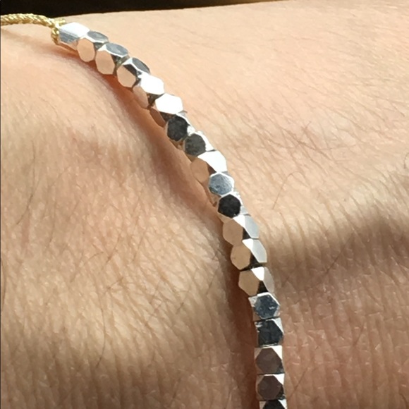 Sterling silver beaded bracelet - Picture 2 of 5