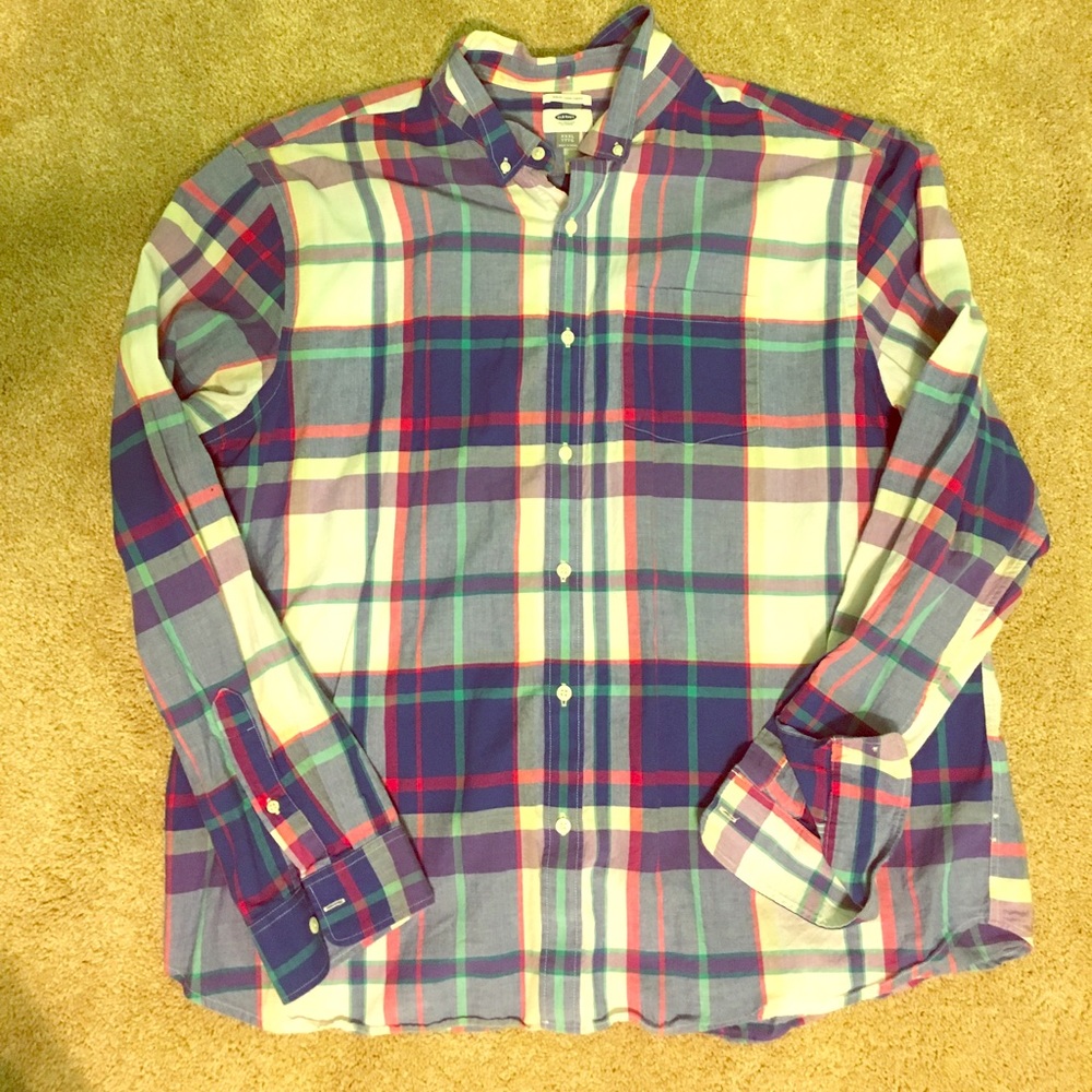 Old Navy long sleeve button down shirt. 3xl