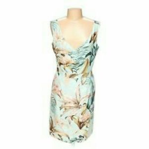 Tommy Bahama floral silk faux wrap dress
