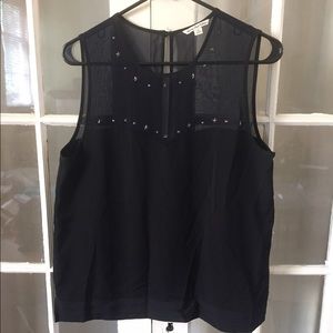 American Eagle Navy Blouse with stud detailing