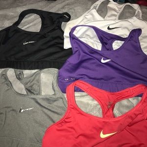 Five Nike Sports Bras