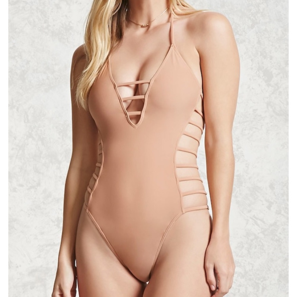 Nude One Piece Bathing Suit