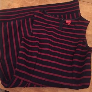Merona navy & maroon dress Merona navy & maroon dress