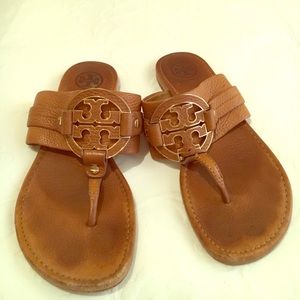 Tory Burch logo sandals