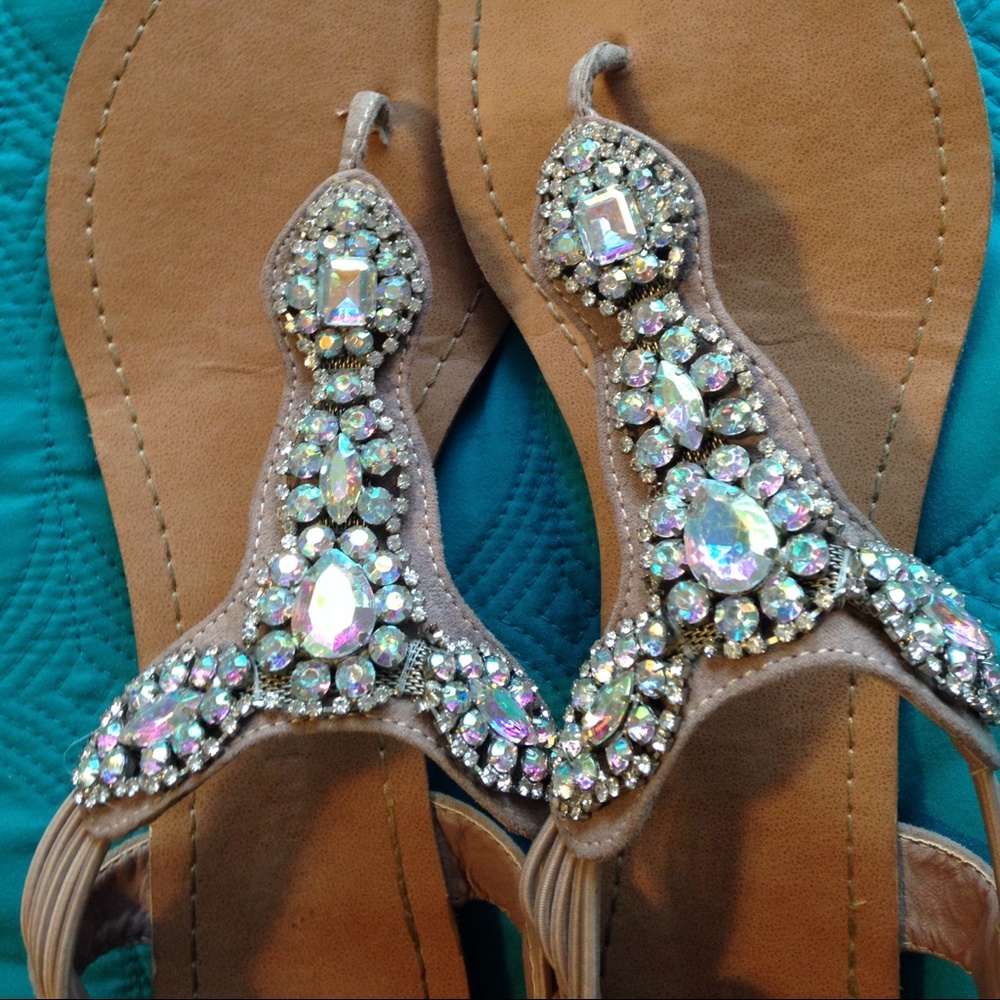 Rhinestone Glitter Jewel Sandal