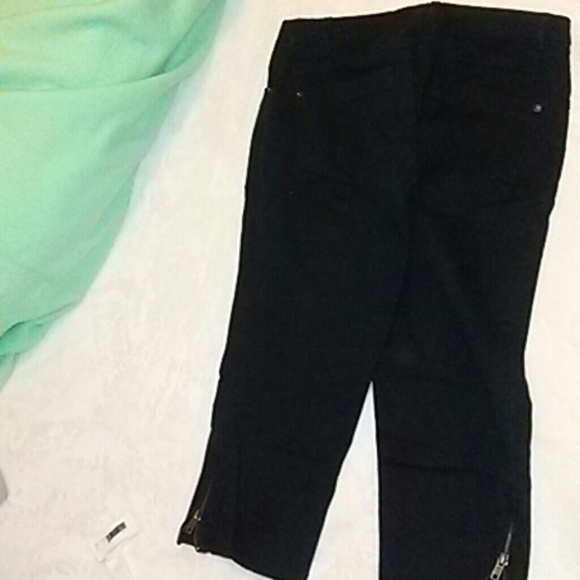 🔆Final price!🔆Black and khaki cropped pants - Picture 5 of 8