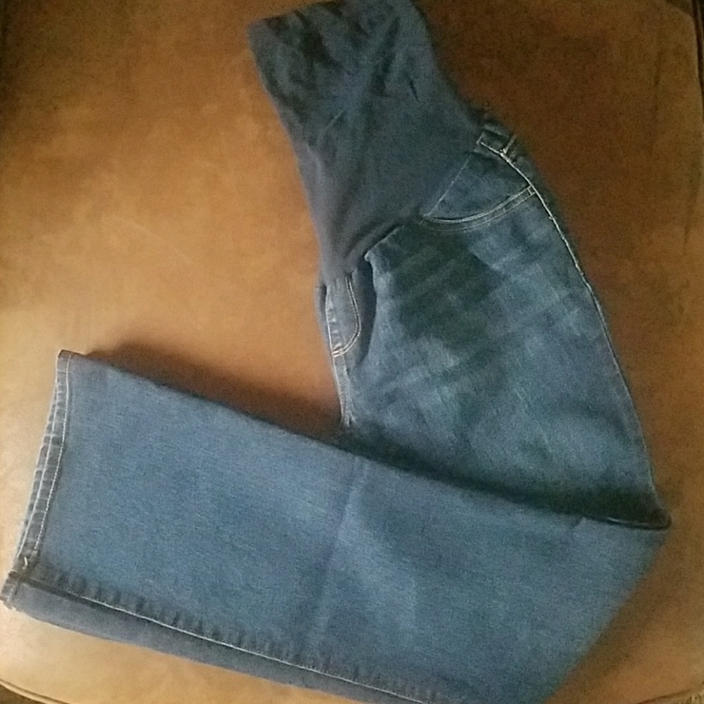 Indigo Blue Bootcut Maternity Jeans