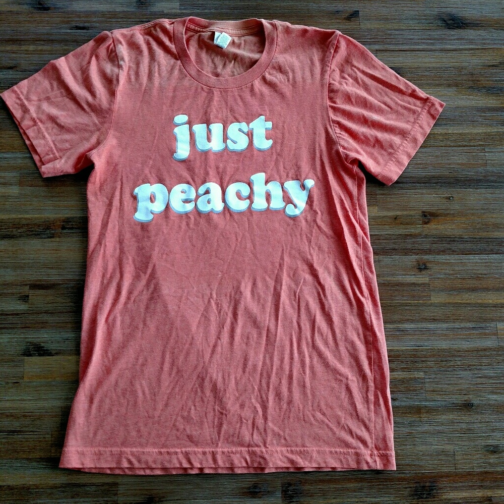 🍑 'Just Peachy' Orange T-Shirt