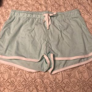 Mint green gym shorts NWOT