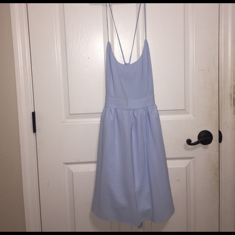 Baby blue spring dress