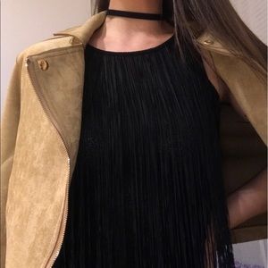 Fringe "black" top♠️