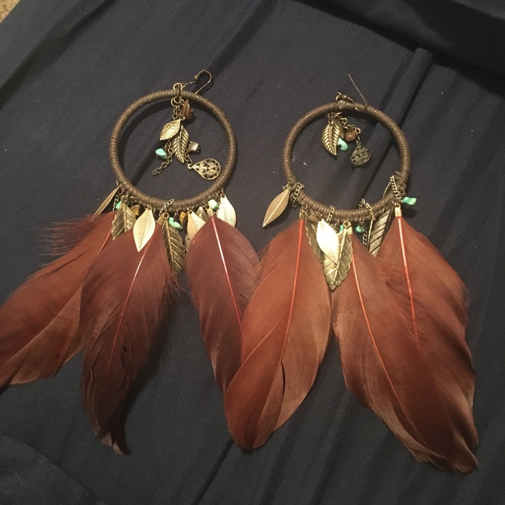 Dreamcatcher Feather Earrings