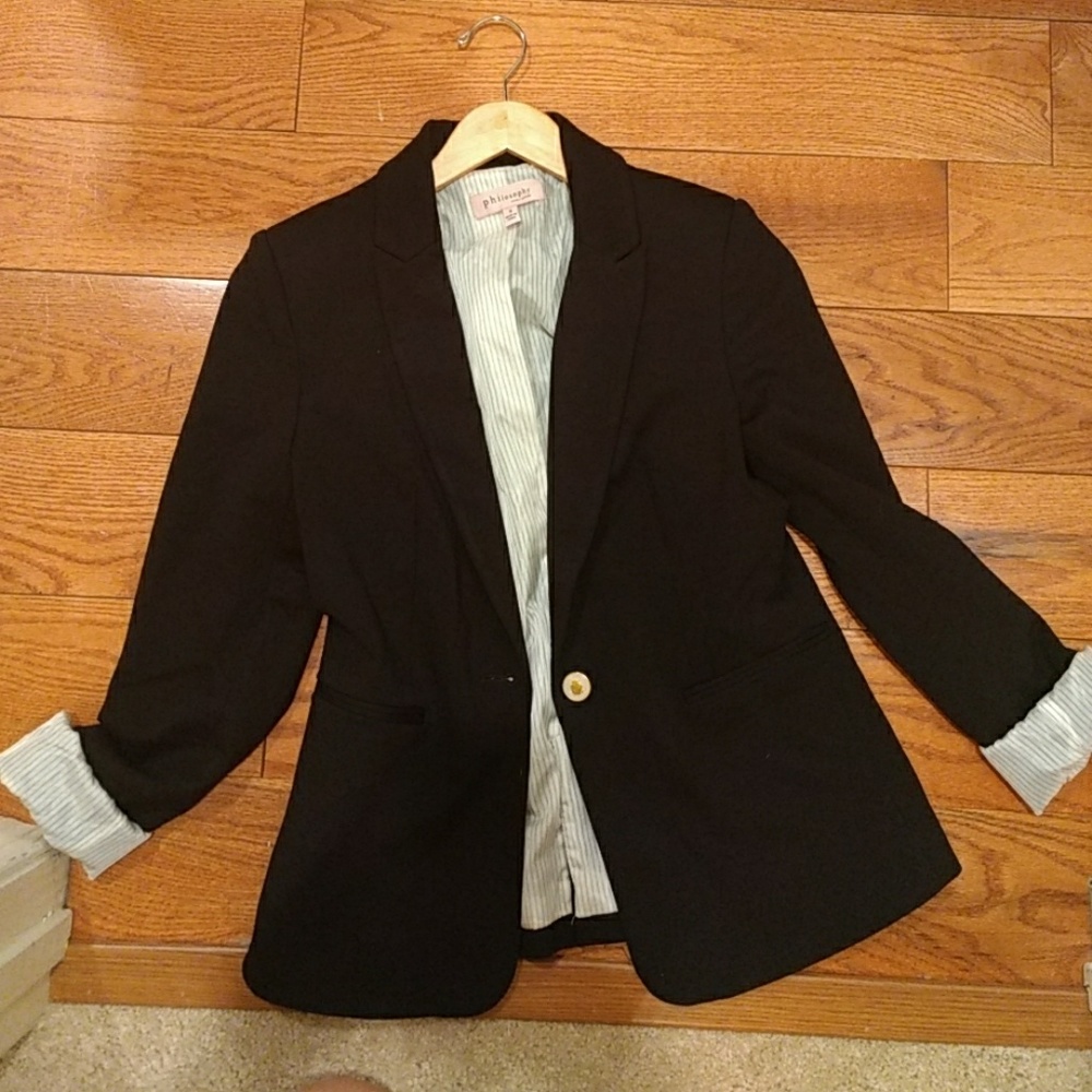 Philosophy black blazer