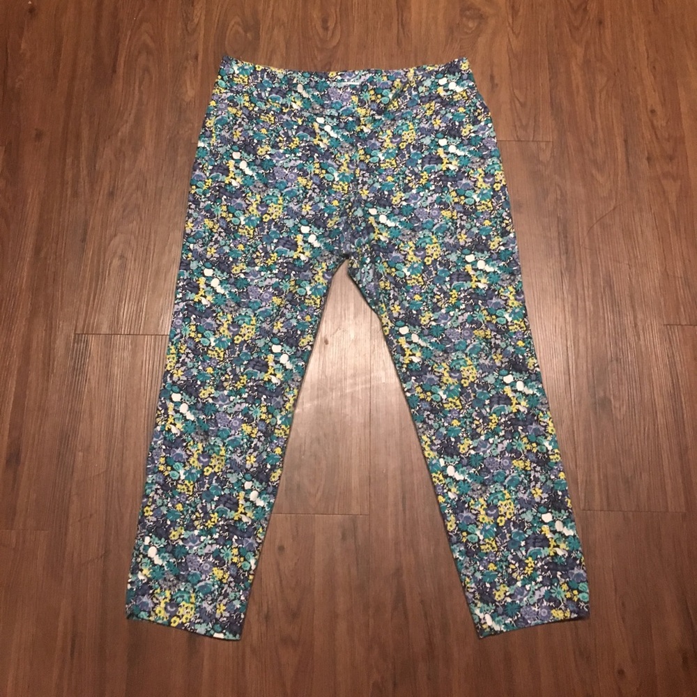 Floral Print Slacks from LOFT